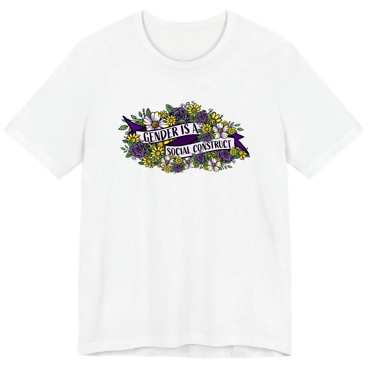 Gender Is A Social Construct Premium T-Shirt in White
