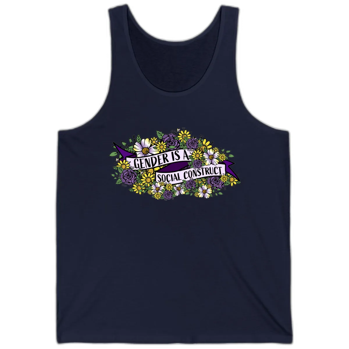 Gender Is A Social Construct Tank in Navy