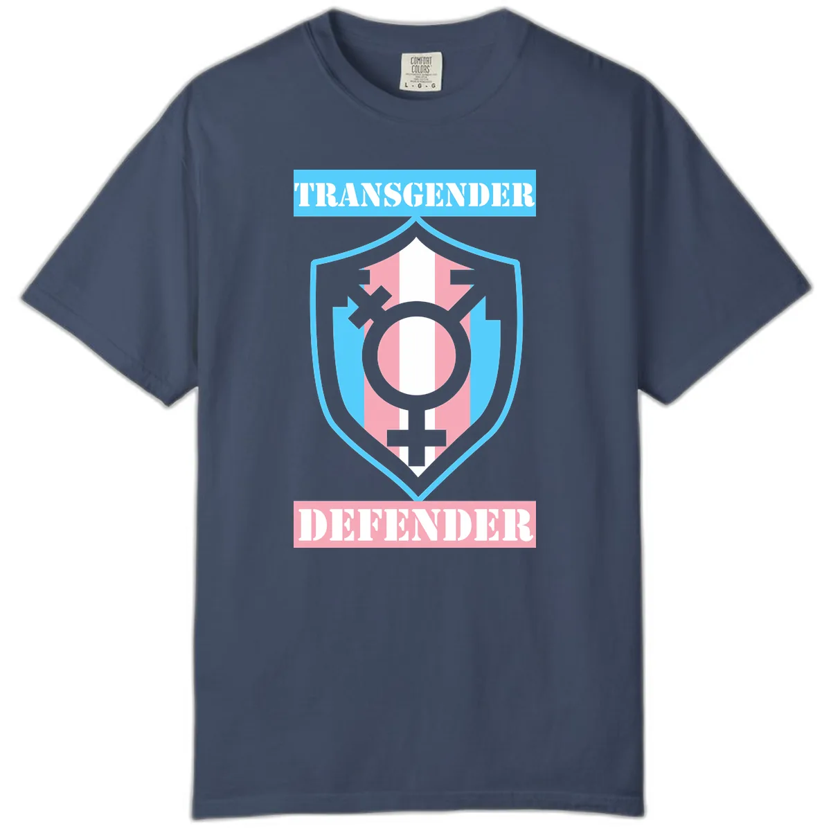 Transgender Defender Shield Comfort Color in Midnight