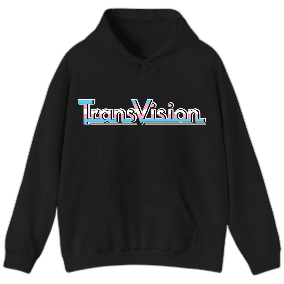 TransVision Pride Design Hoodie in Black