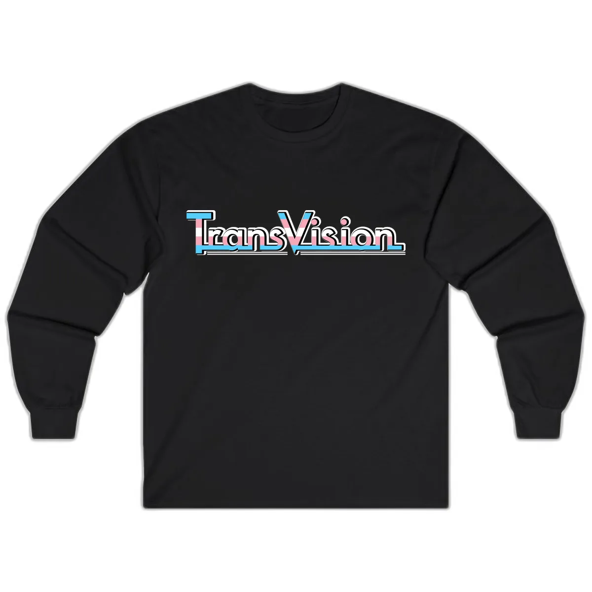TransVision Pride Design Long Sleeve in Black