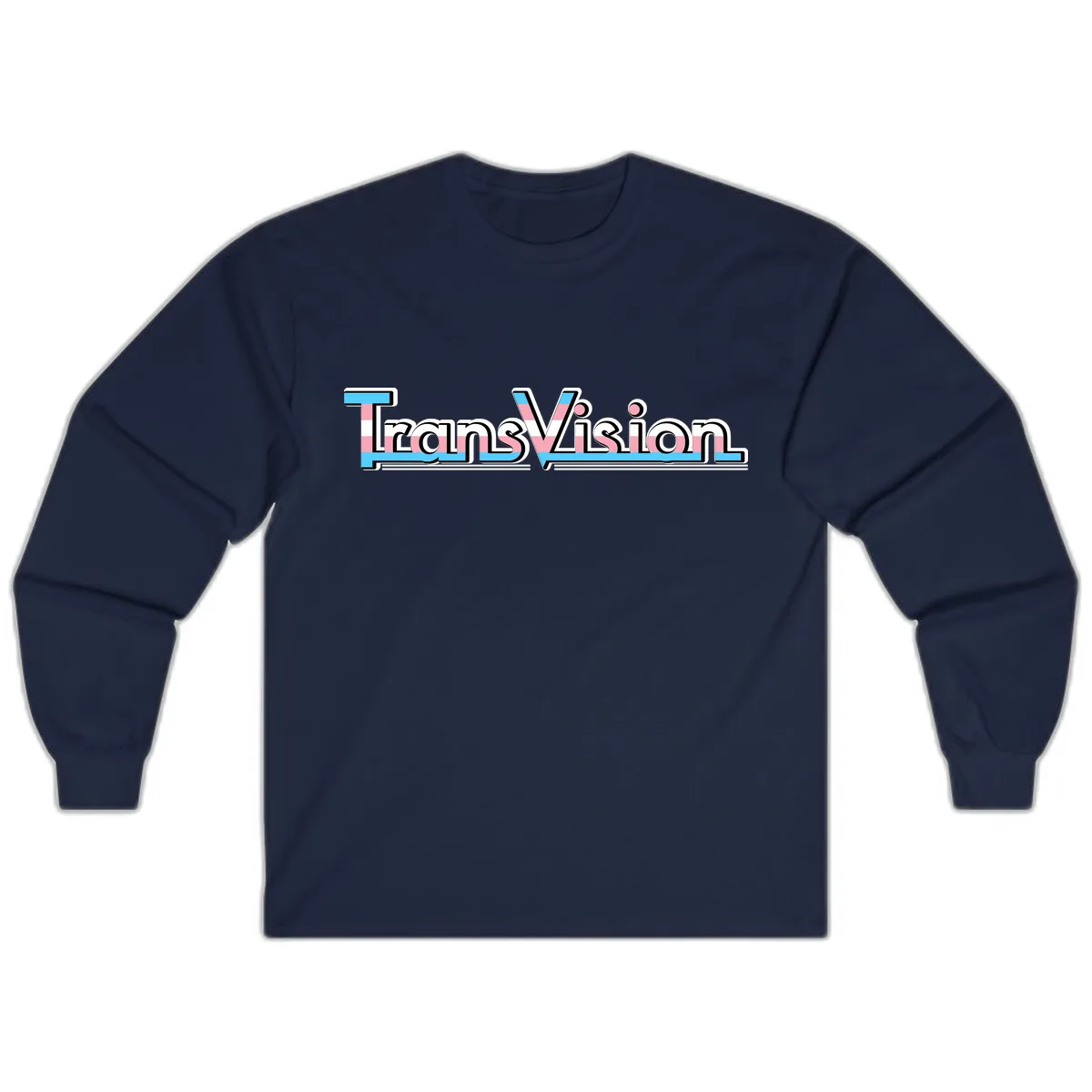 TransVision Pride Design Long Sleeve in Navy