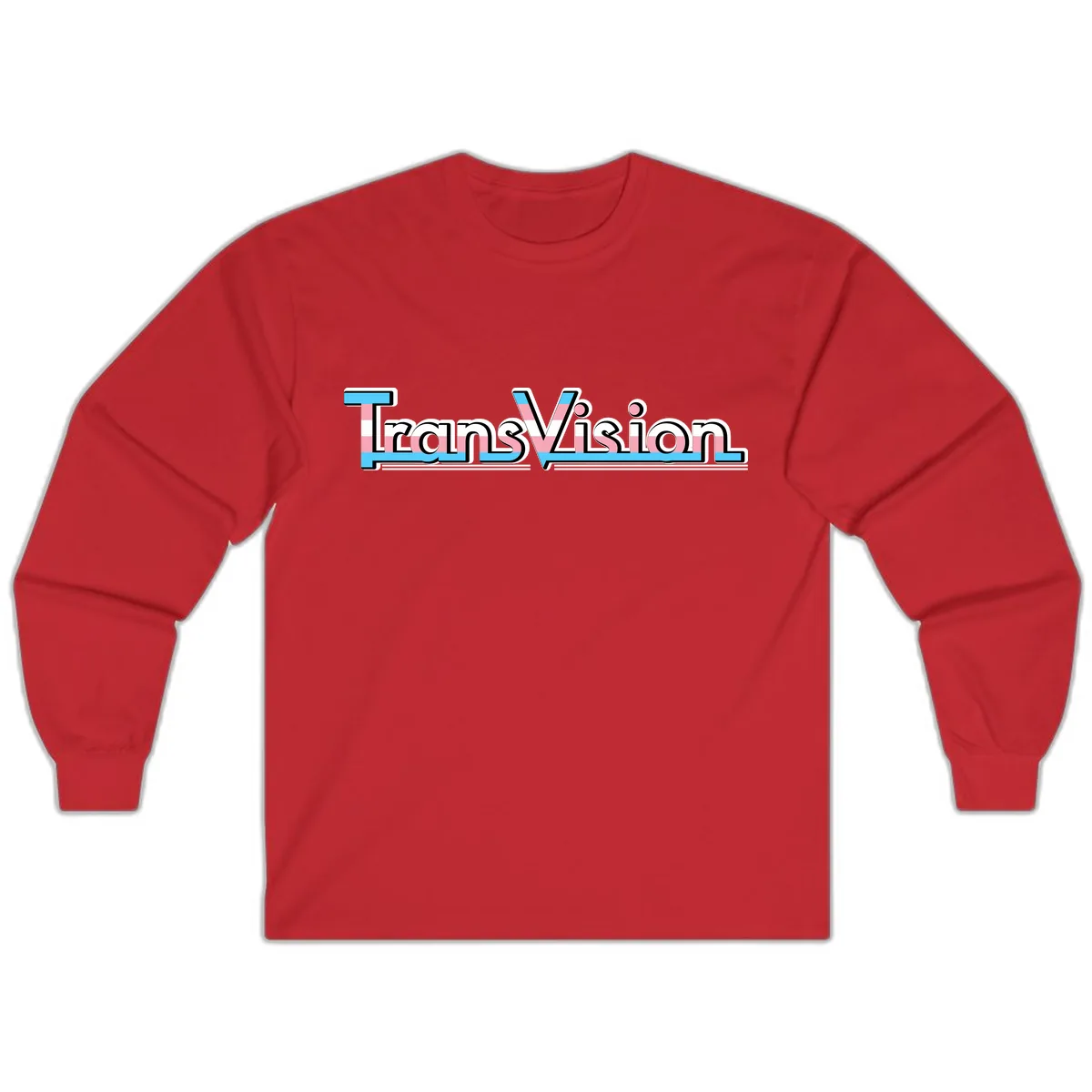 TransVision Pride Design Long Sleeve in Red