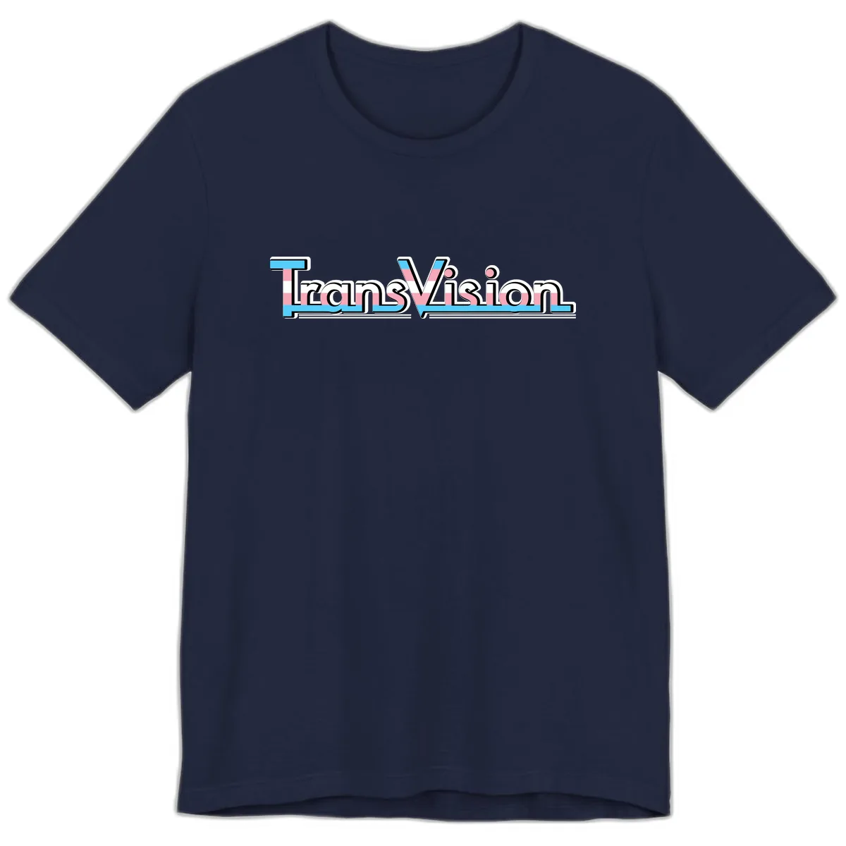TransVision Pride Design Premium T-Shirt in Navy