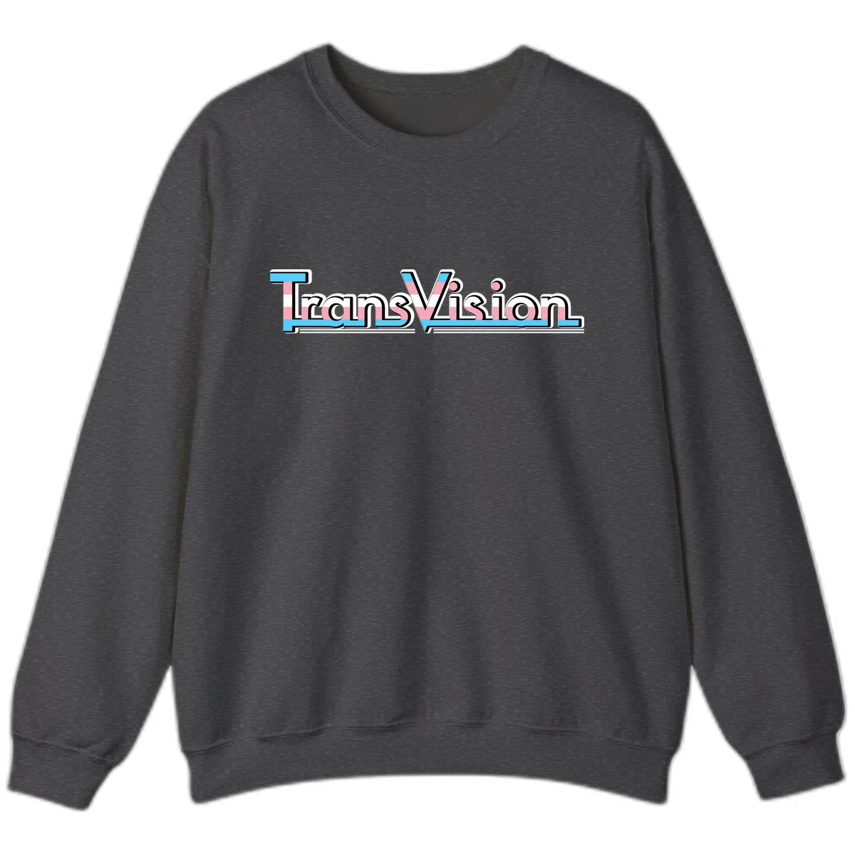 TransVision Pride Design Sweatshirt in Dark Heather