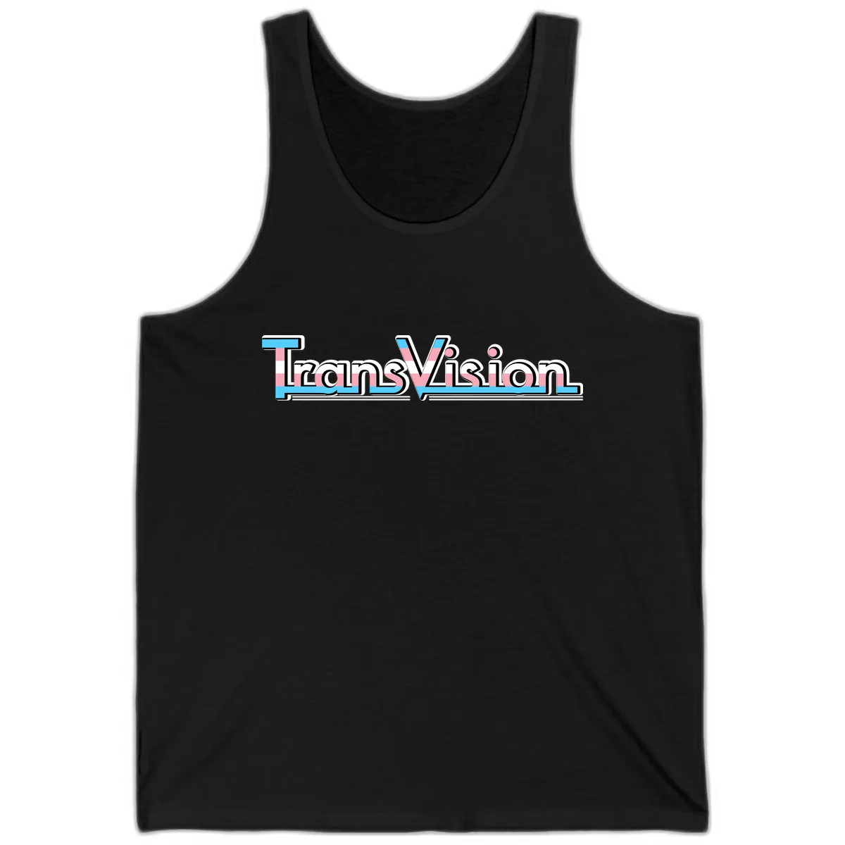 TransVision Pride Design Tank in Black