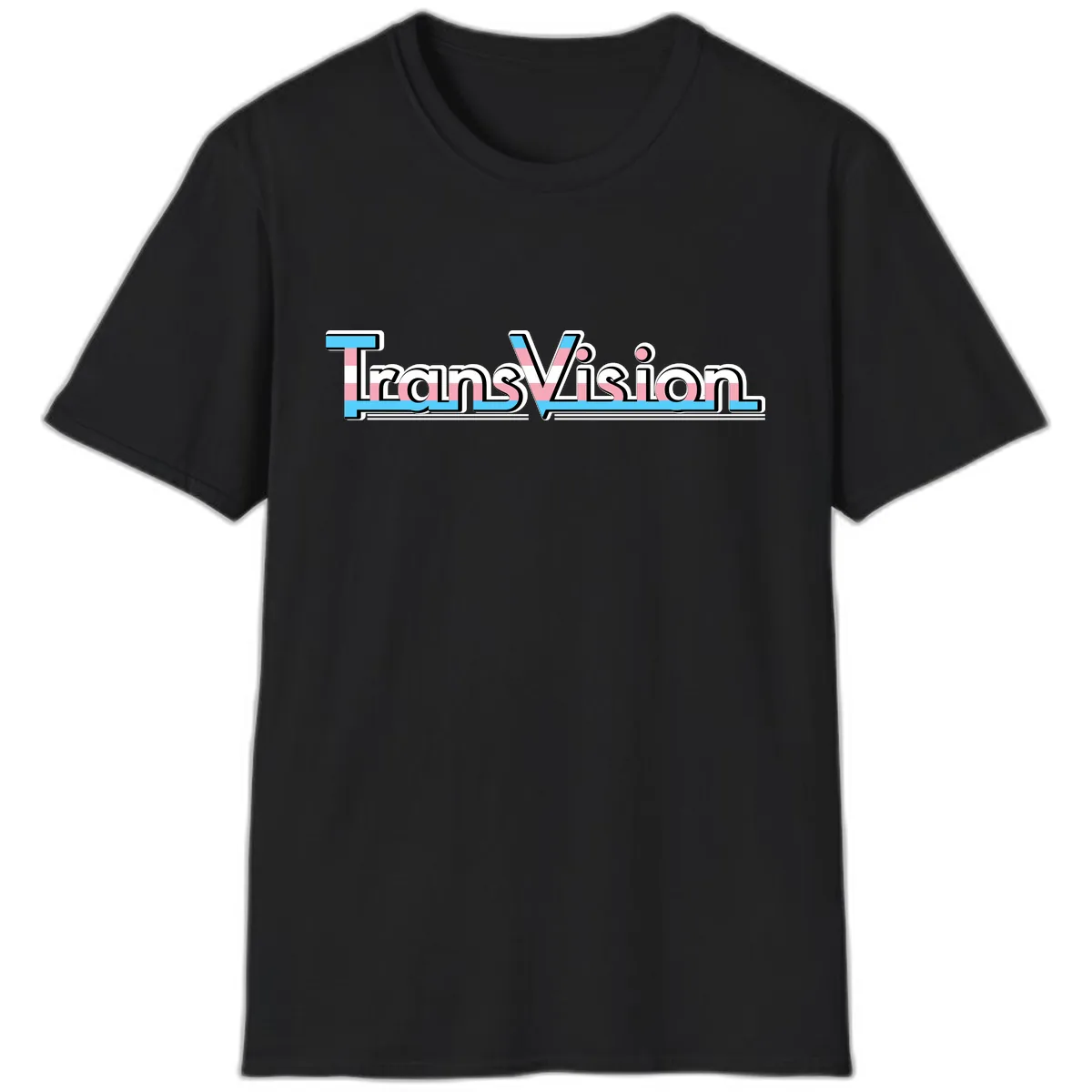 TransVision Pride Design T-Shirt in Black