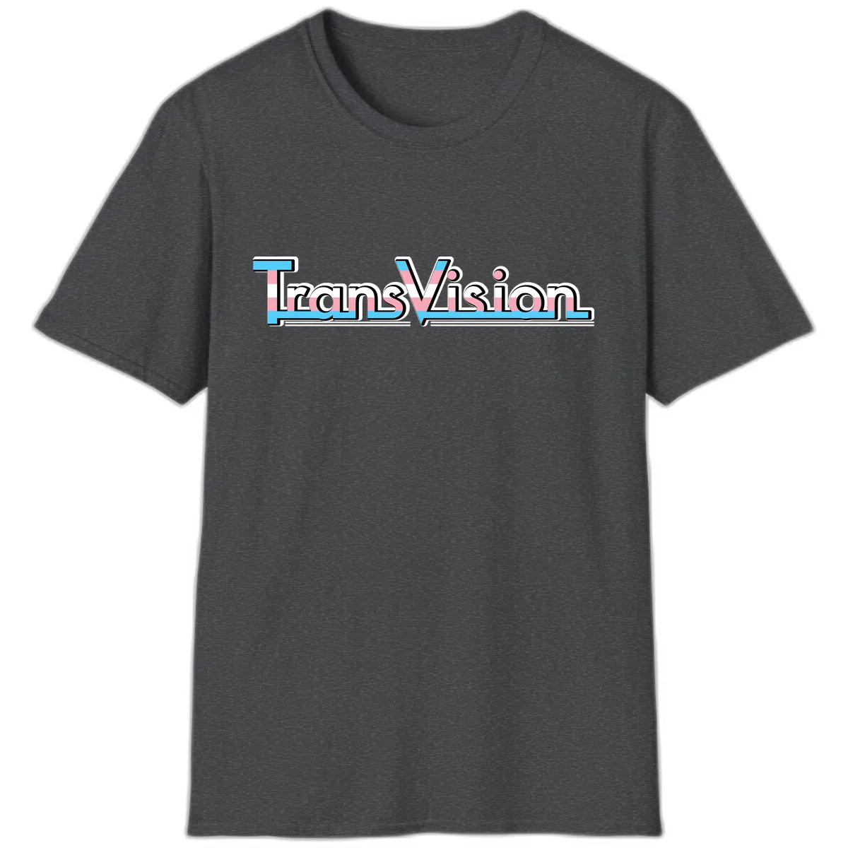 TransVision Pride Design T-Shirt in Dark Heather