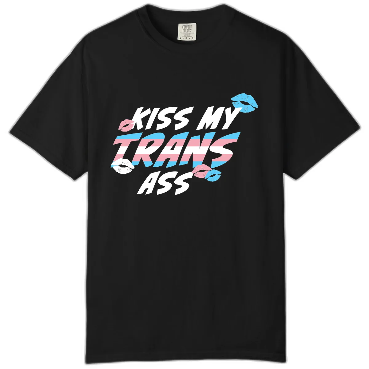 Kiss My Trips Comfort Color in Black