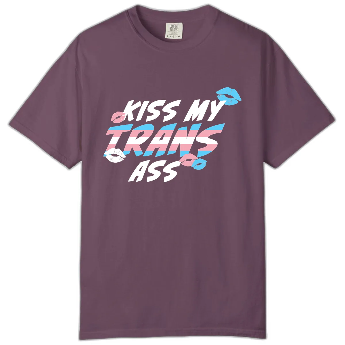 Kiss My Trips Comfort Color in Berry