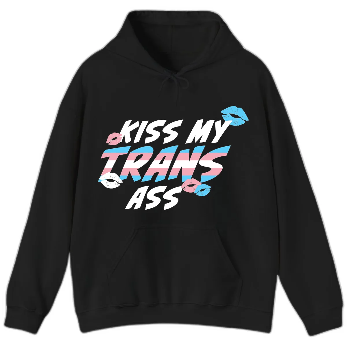 Kiss My Trips Hoodie in Black