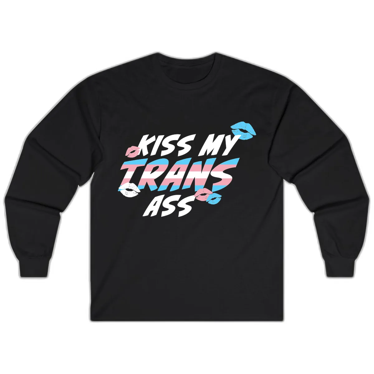 Kiss My Trips Long Sleeve in Black