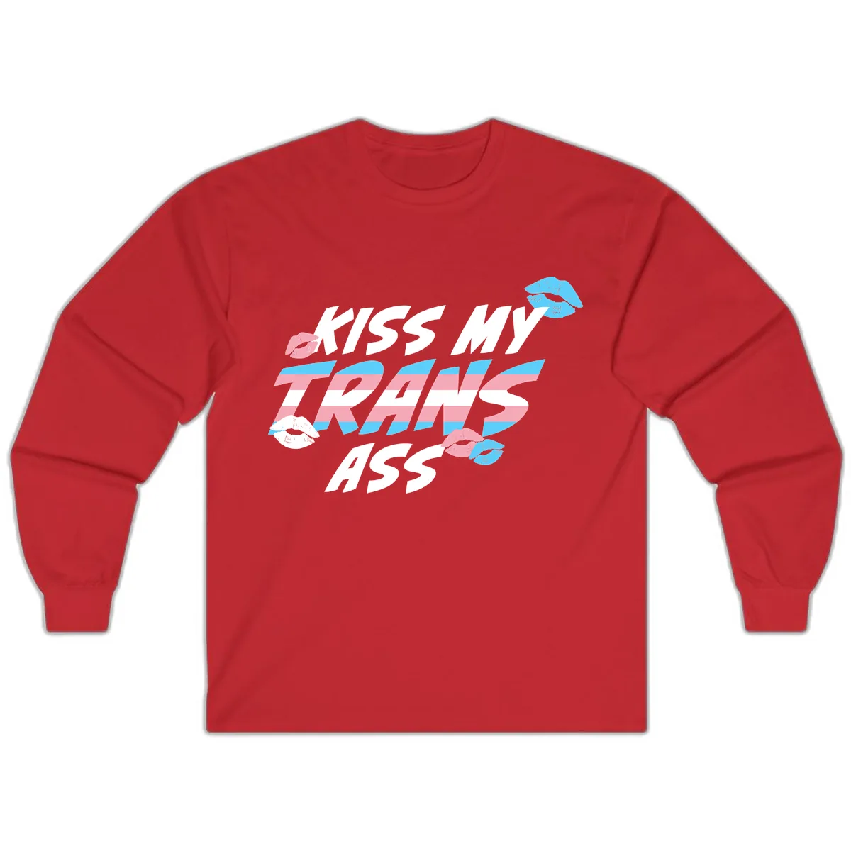 Kiss My Trips Long Sleeve in Red