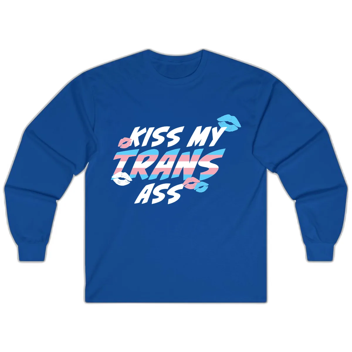 Kiss My Trips Long Sleeve in Royal