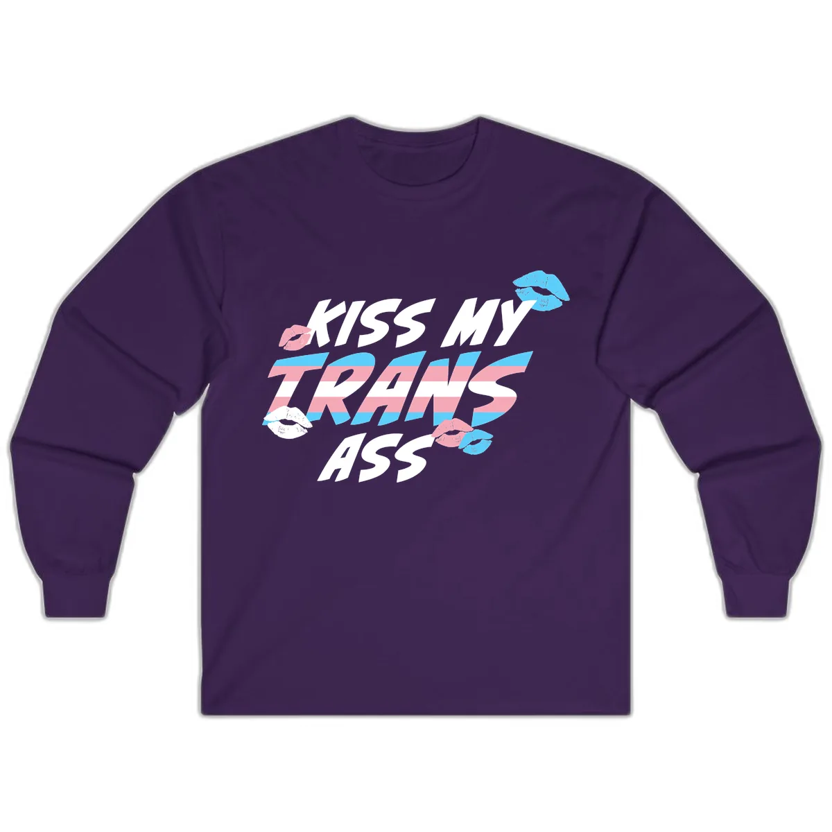 Kiss My Trips Long Sleeve in Purple