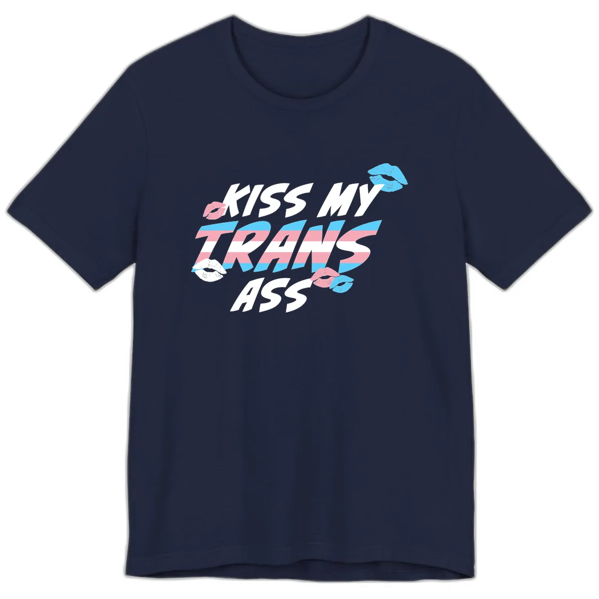 Kiss My Trips Premium T-Shirt in Navy