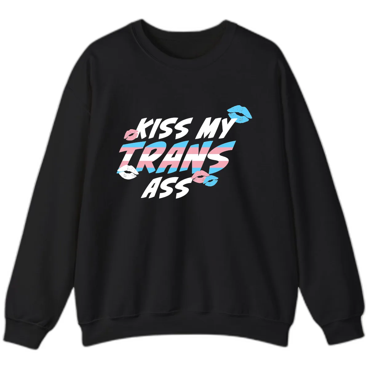 Kiss My Trips Sweatshirt in Black