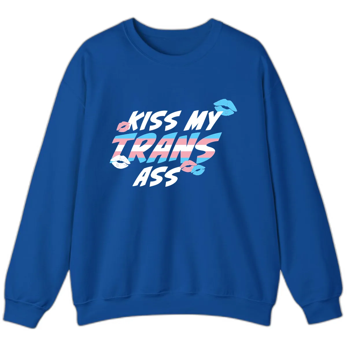 Kiss My Trips Sweatshirt in Royal
