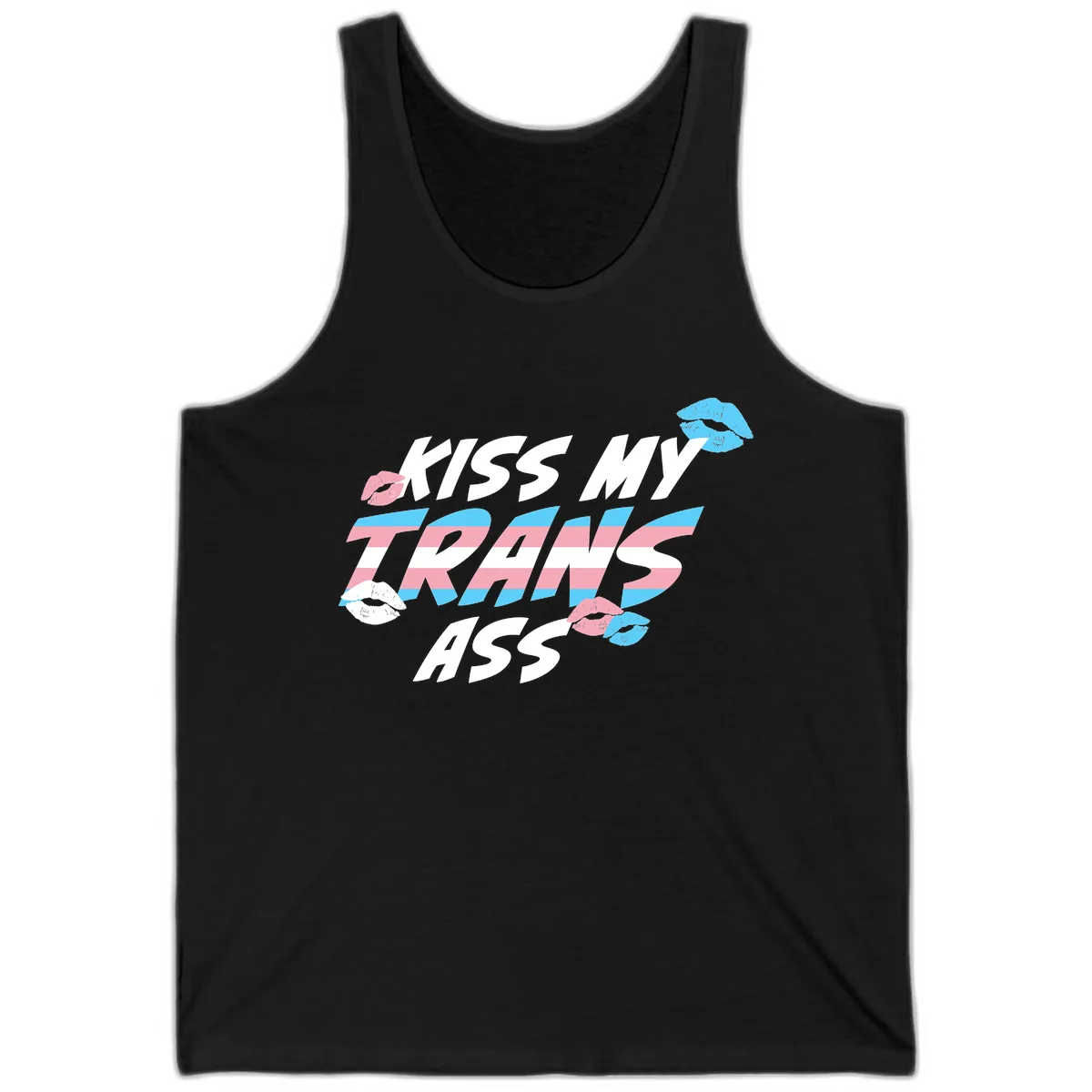 Kiss My Trips Tank in Black