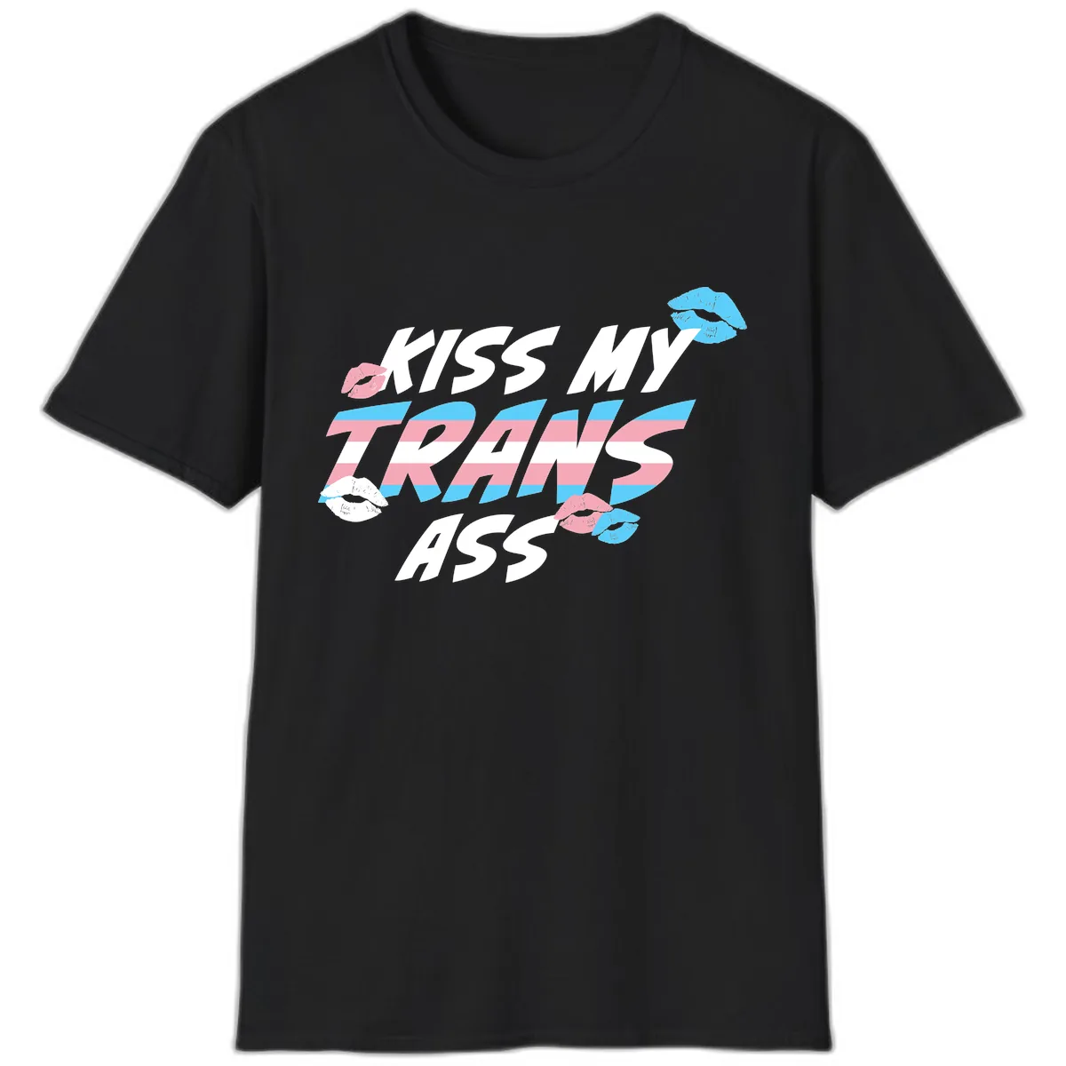 Kiss My Trips T-Shirt in Black