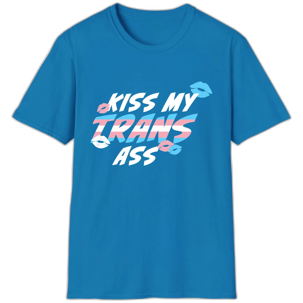 Kiss My Trips T-Shirt in Sapphire