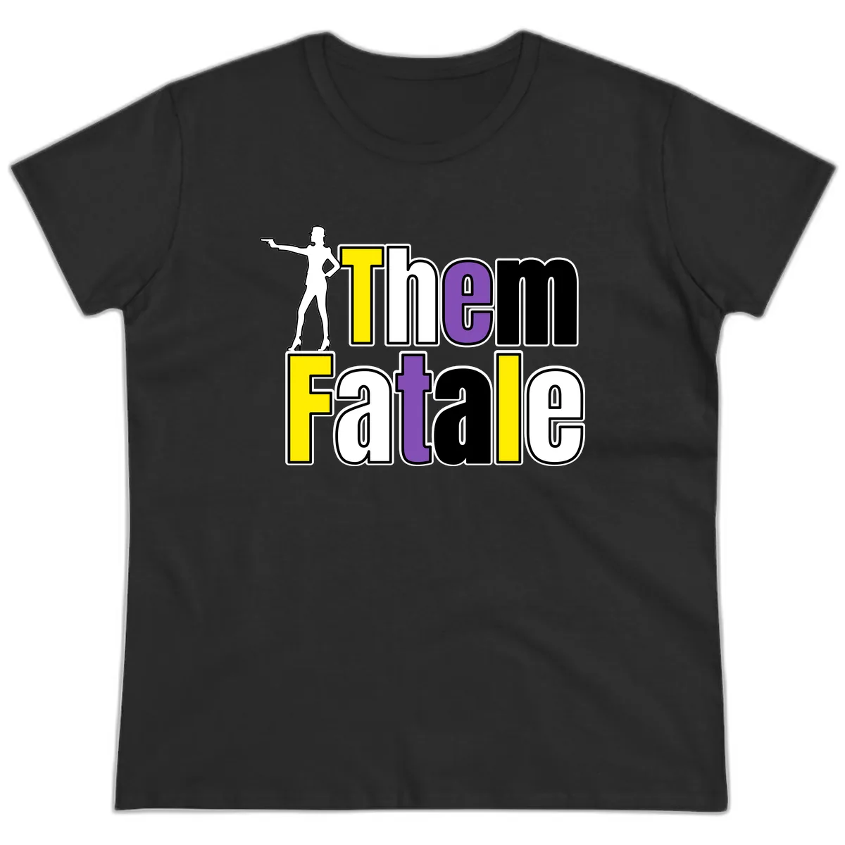 The Gym Fatalig Ladies Tee in Black