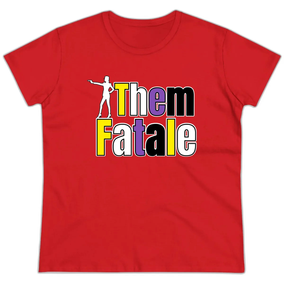 The Gym Fatalig Ladies Tee in Red