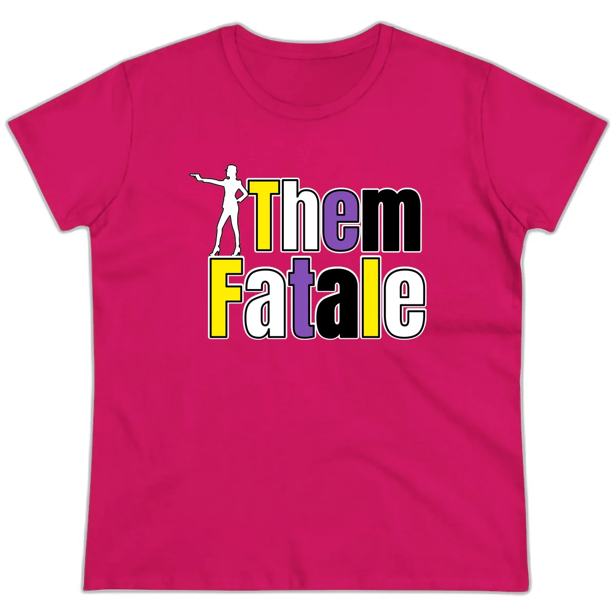 The Gym Fatalig Ladies Tee in Heliconia