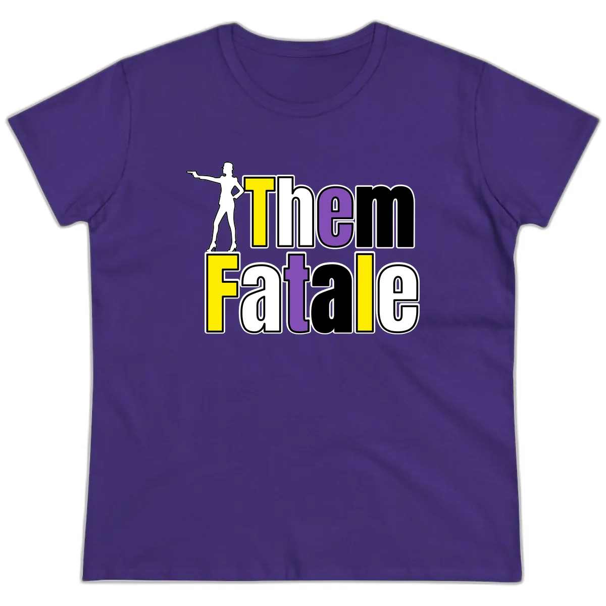 The Gym Fatalig Ladies Tee in Purple