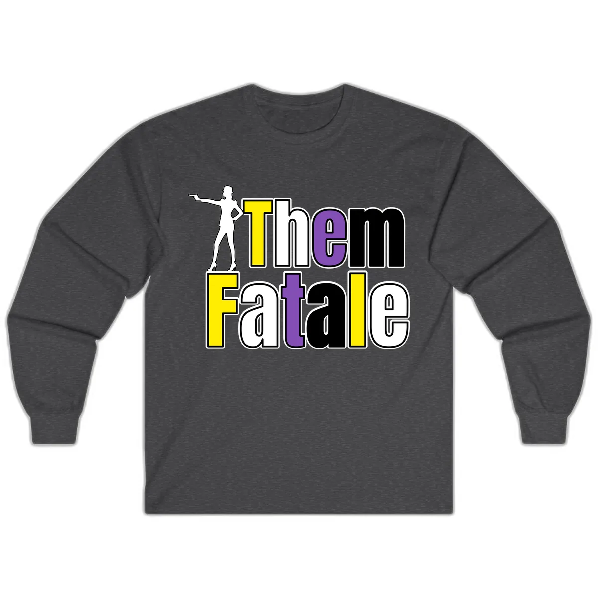 The Gym Fatalig Long Sleeve in Dark Heather