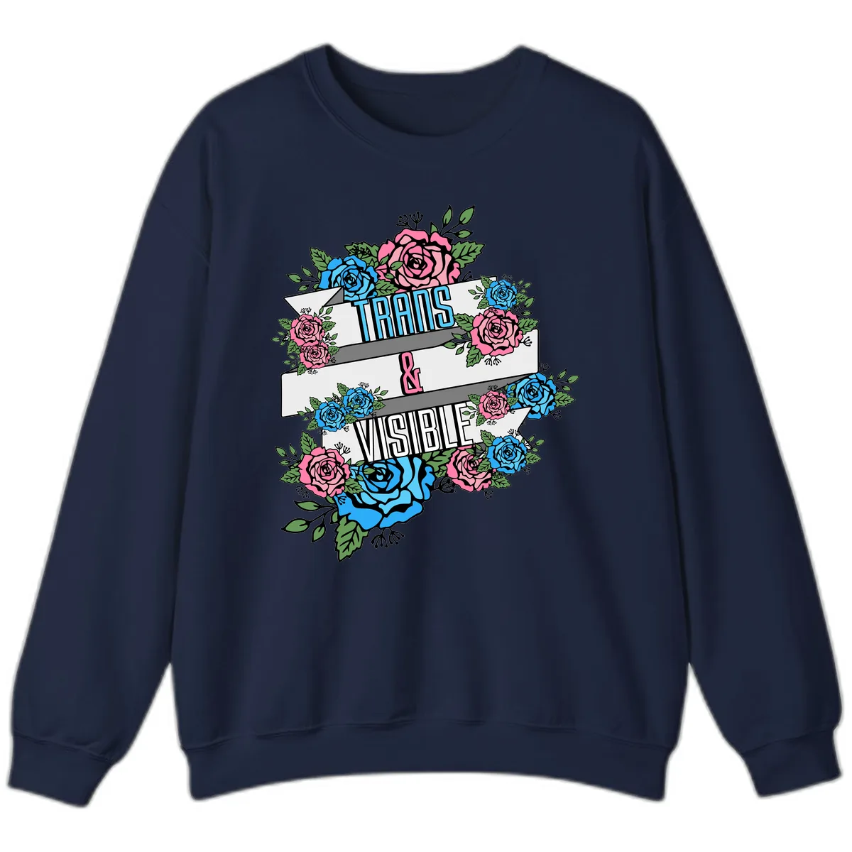 Trains & Visible Sweatshirt in Navy