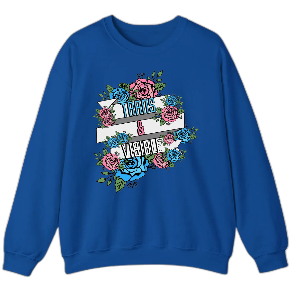 Trains & Visible Sweatshirt in Royal