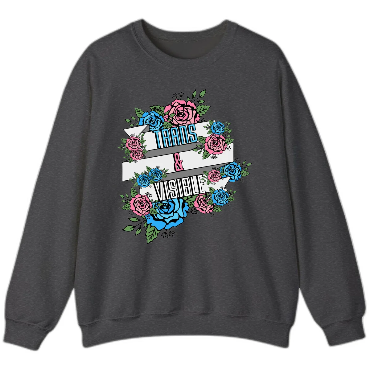 Trains & Visible Sweatshirt in Dark Heather