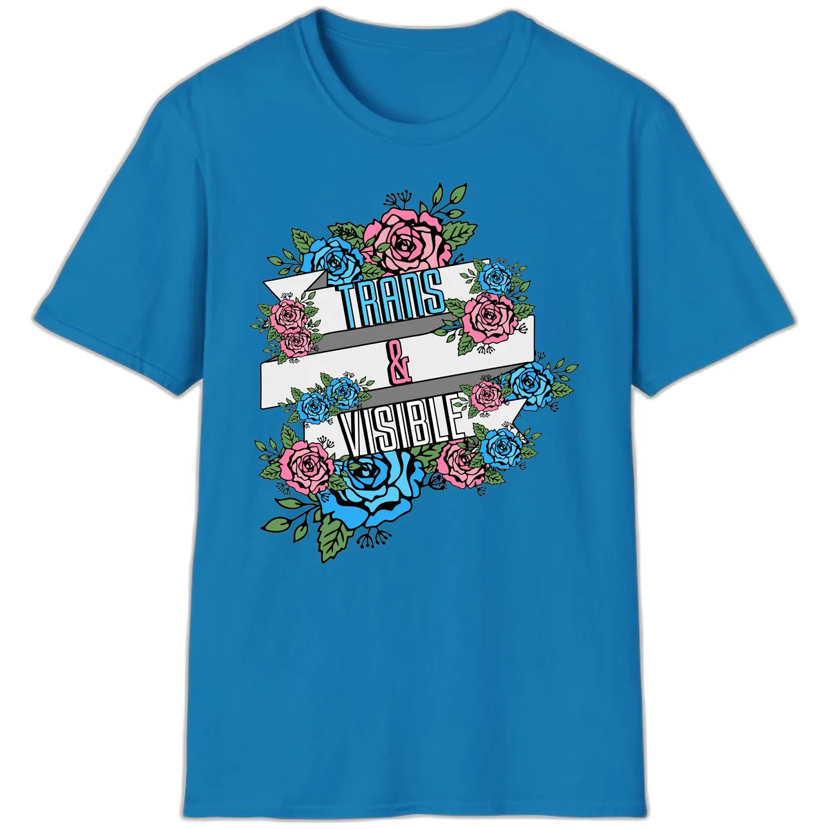 Trains & Visible T-Shirt in Sapphire