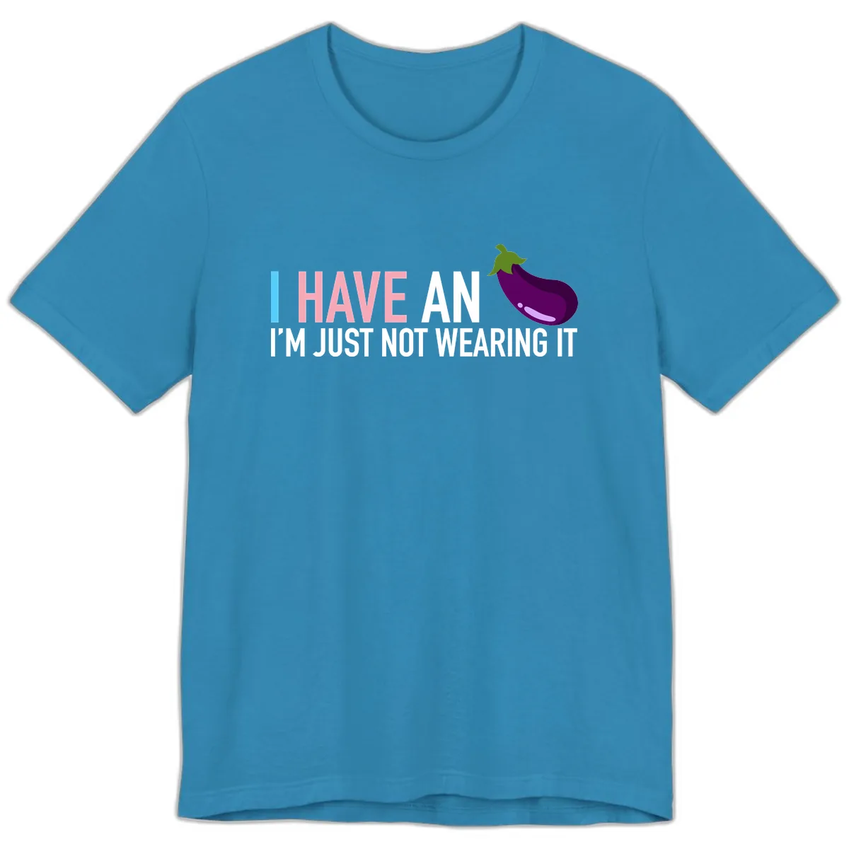I Have An Eggplant I'm Just Not Wearing It Premium T-Shirt in Aqua