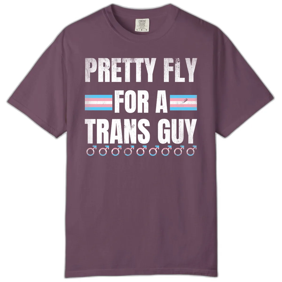 Pretty Fly For A Trans Guy Comfort Color in Berry