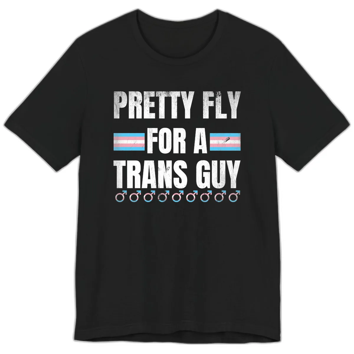 Pretty Fly For A Trans Guy Premium T-Shirt in Black