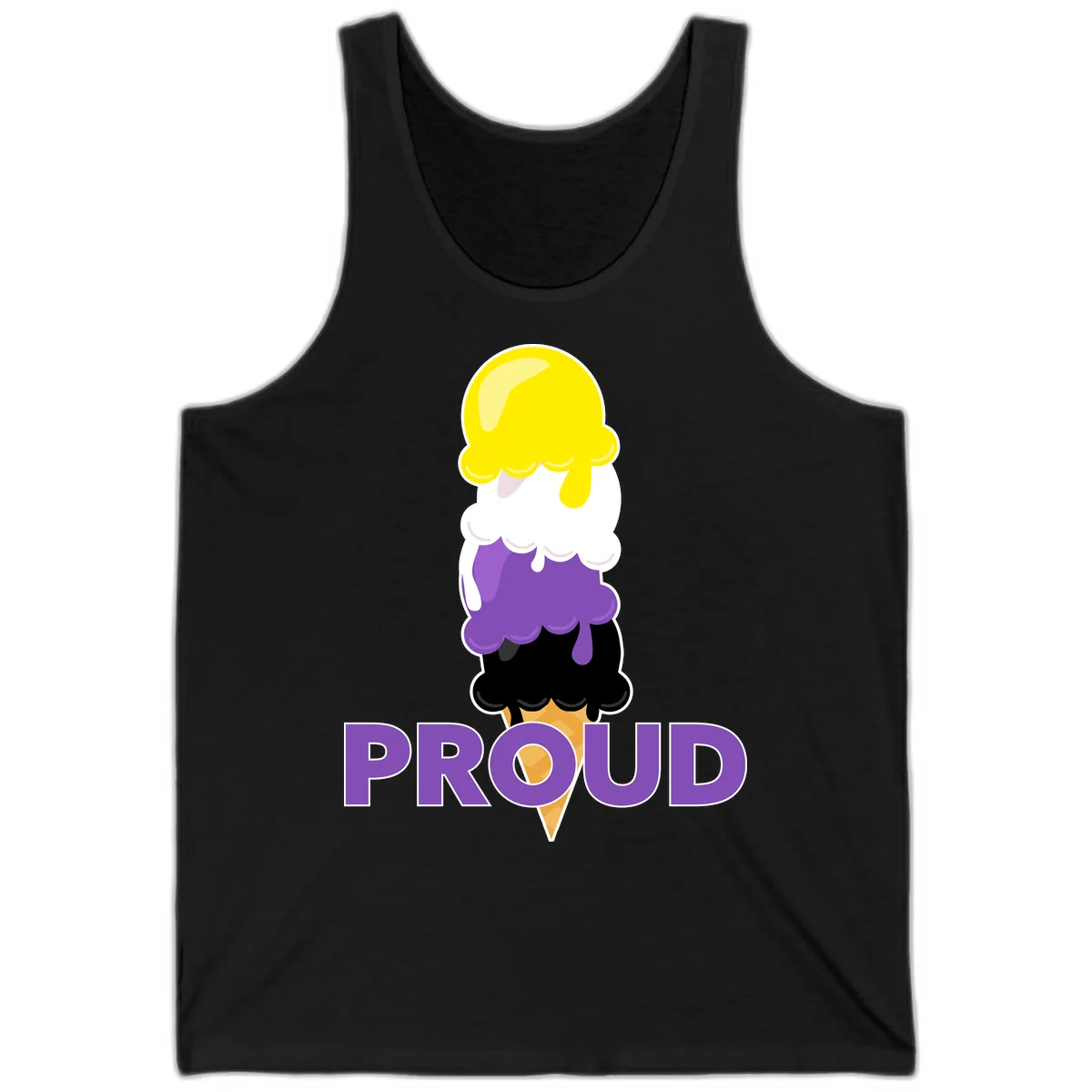 Proud Ice Cream Stack Tank in Black