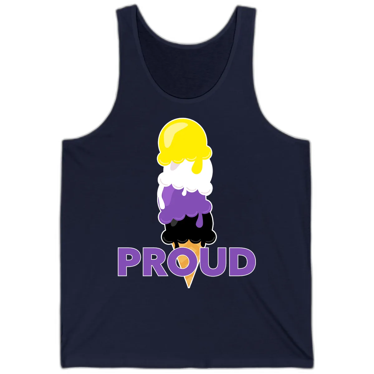 Proud Ice Cream Stack Tank in Navy