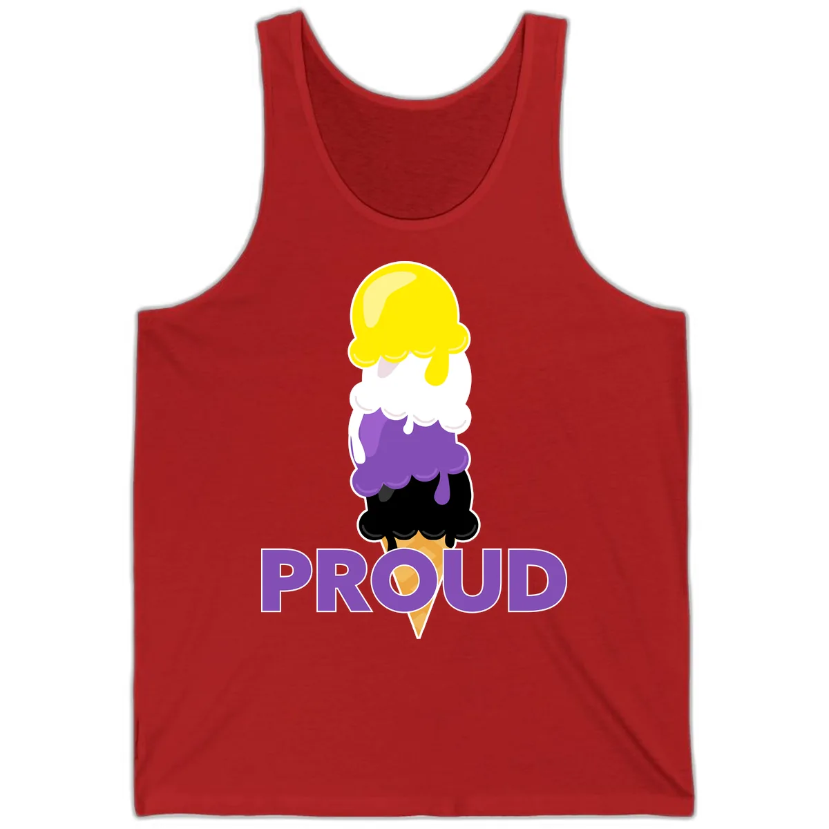 Proud Ice Cream Stack Tank in Red