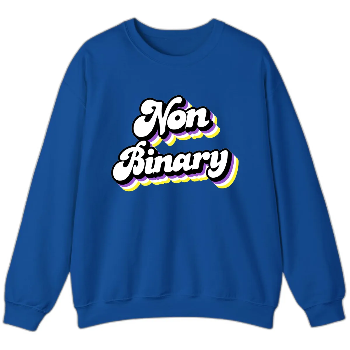 Non Binary Pride Cloud Sweatshirt in Royal