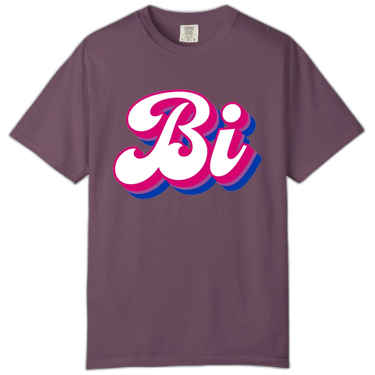 Bold Pride Celebration Letter Art Comfort Color in Berry