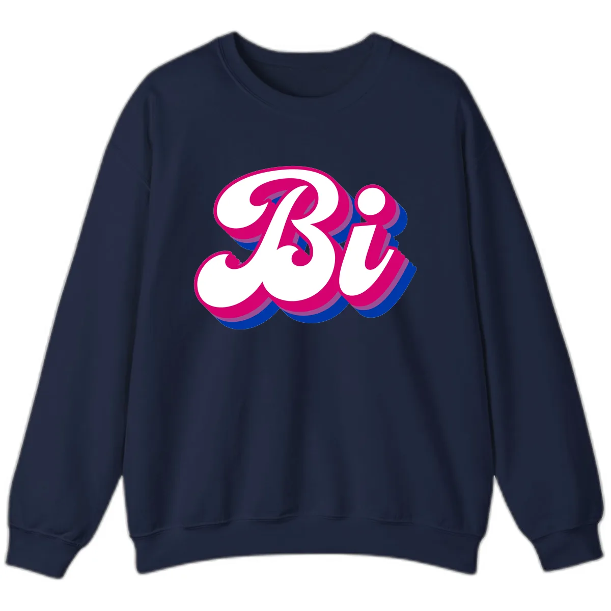 Bold Pride Celebration Letter Art Sweatshirt in Navy
