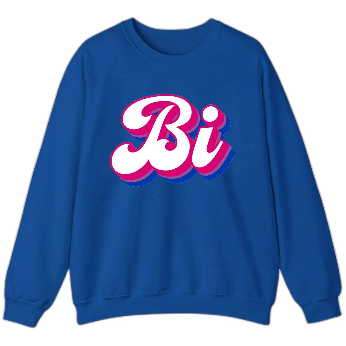 Bold Pride Celebration Letter Art Sweatshirt in Royal