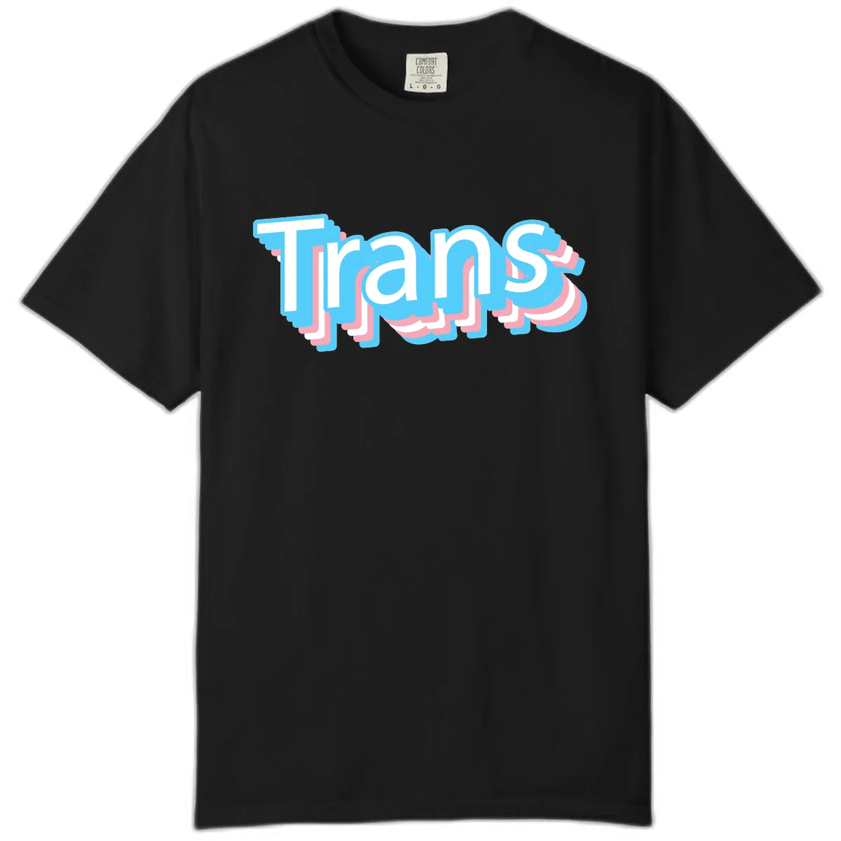 Titans Bold Layered Typography Comfort Color in Black