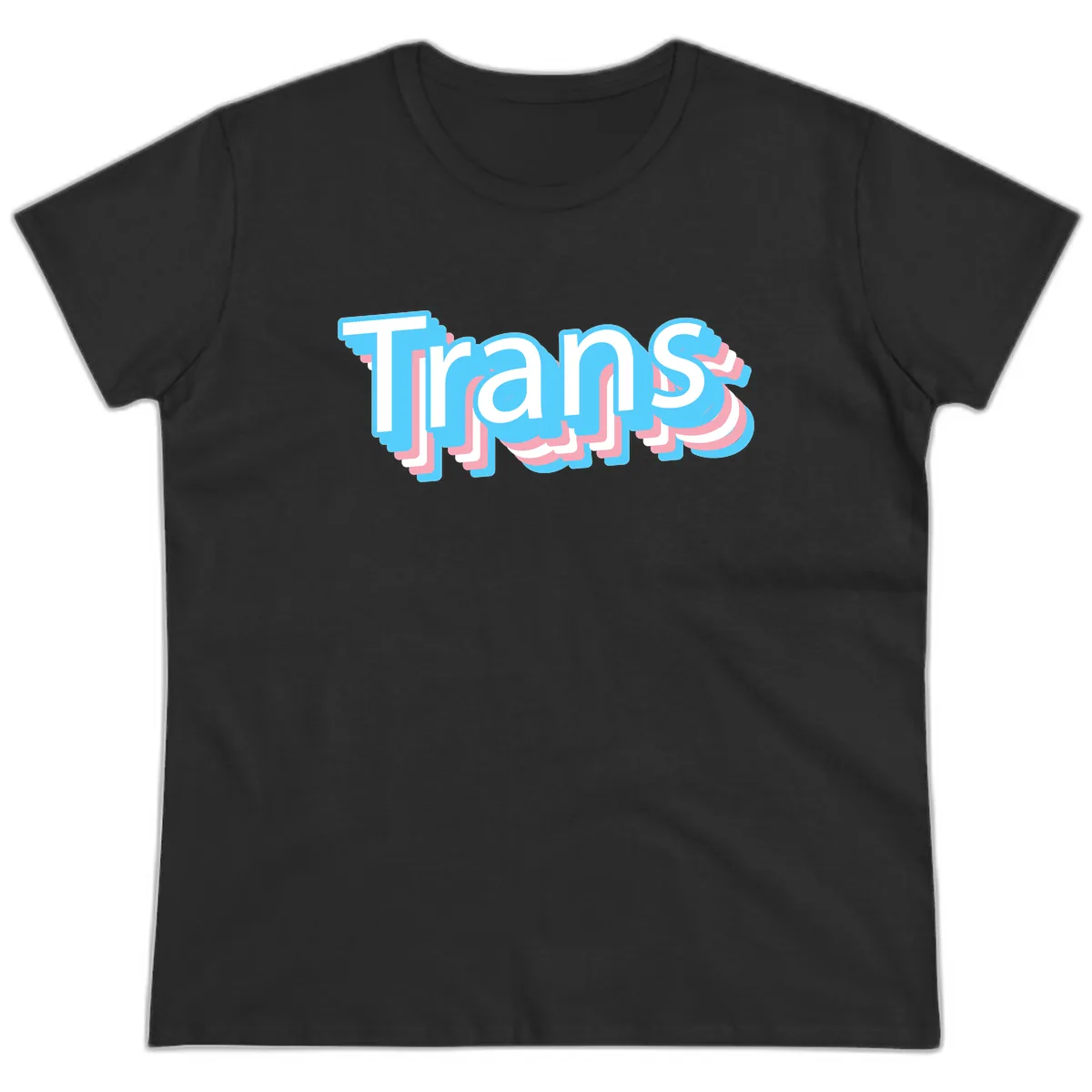 Titans Bold Layered Typography Ladies Tee in Black