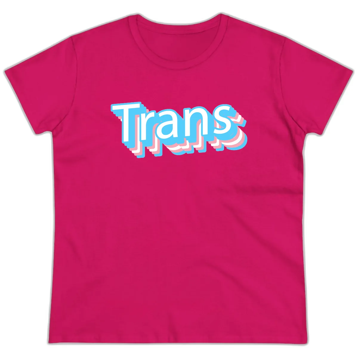 Titans Bold Layered Typography Ladies Tee in Heliconia