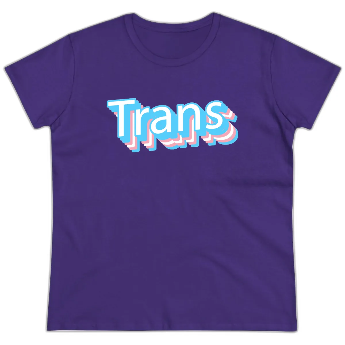 Titans Bold Layered Typography Ladies Tee in Purple