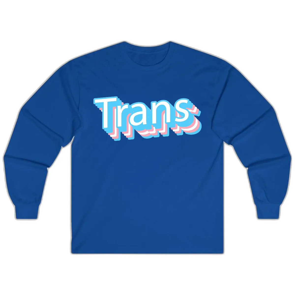 Titans Bold Layered Typography Long Sleeve in Royal