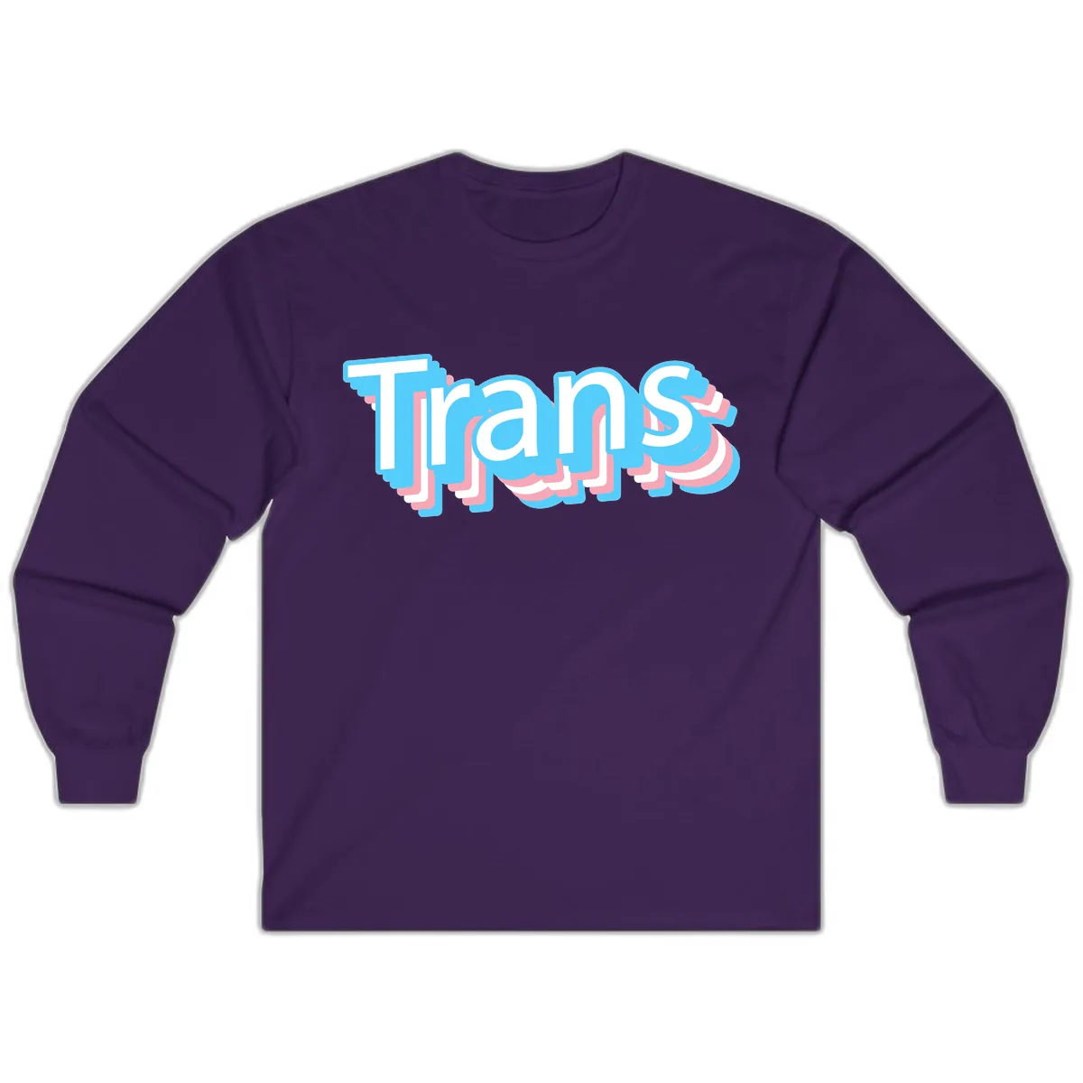 Titans Bold Layered Typography Long Sleeve in Purple